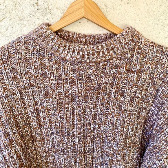 Universal Thread Brown White Crew neck Pullover Sweater XS - Picture 5 of 8